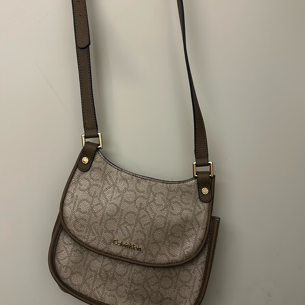 Calvin Klein bag. Printed logo monogram leather